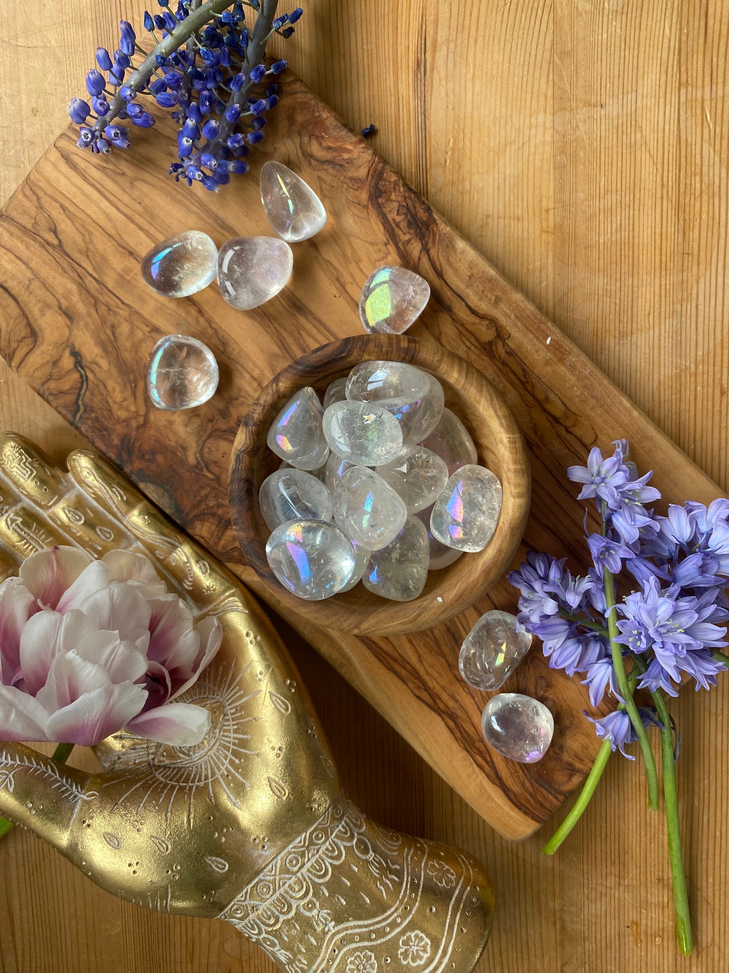 Opal Aura Quartz Tumblestone