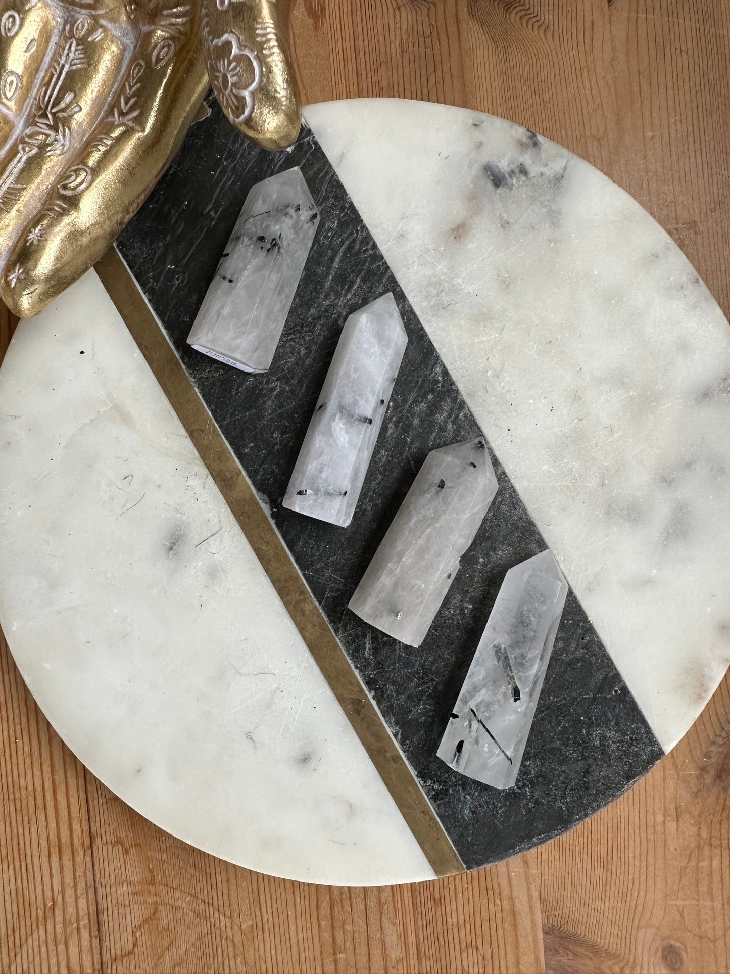 Tourmalinated Quartz Pyramid