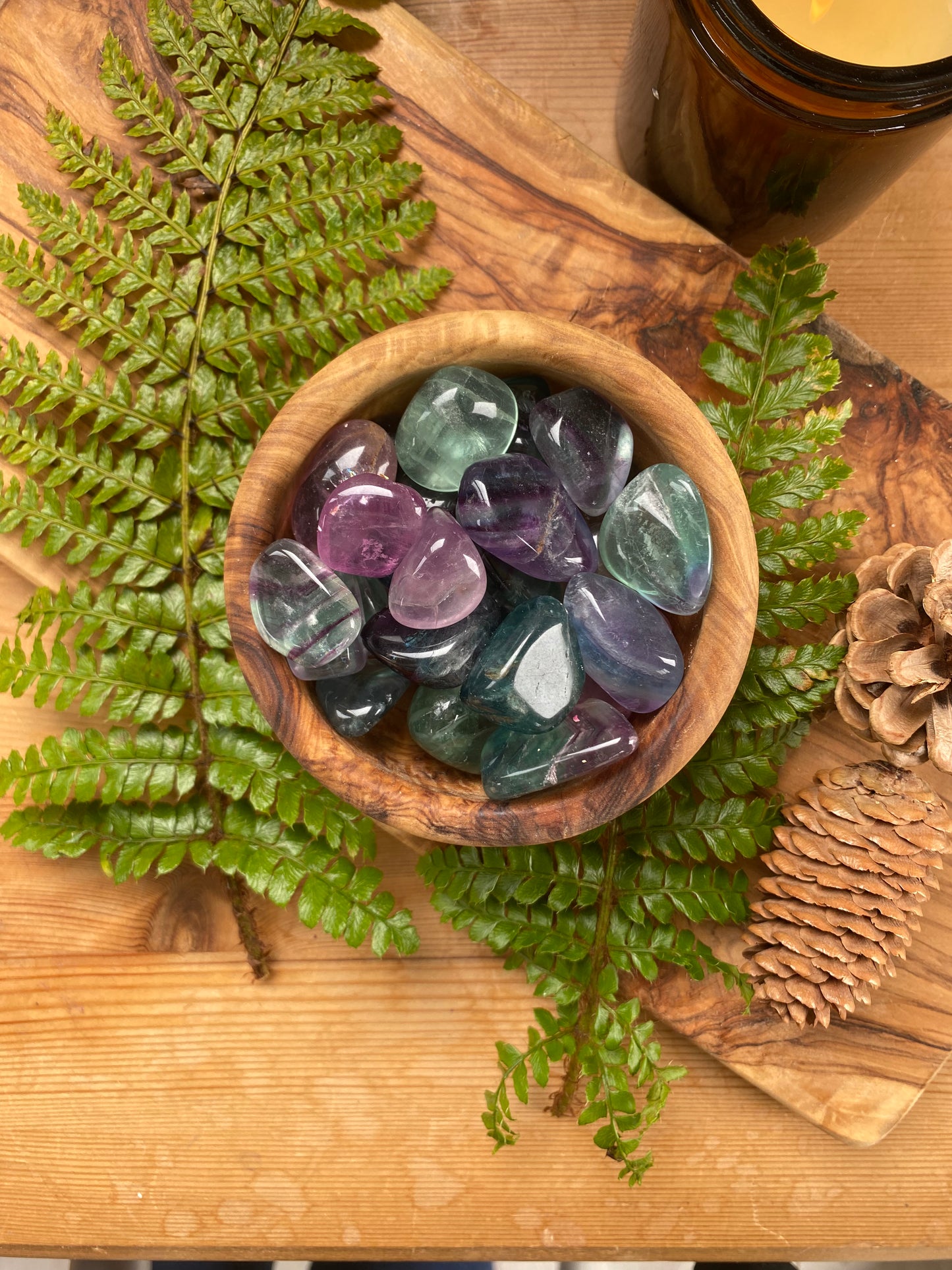 Rainbow Fluorite Tumblestone