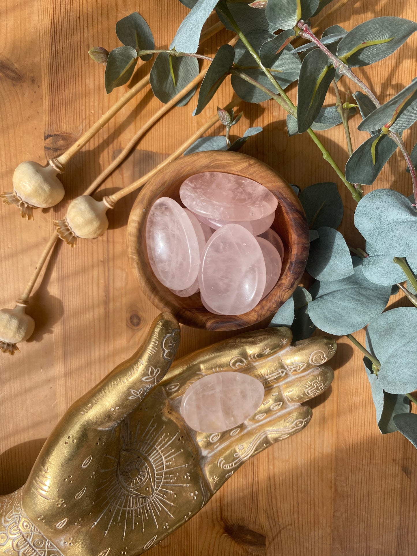Rose Quartz Worry Stone