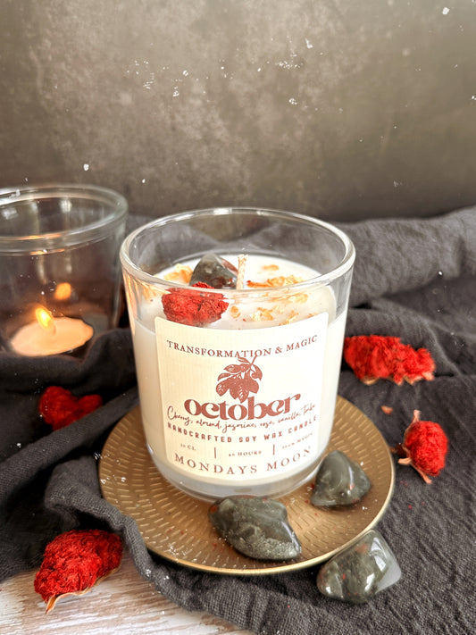 October - 30cl soy wax candle