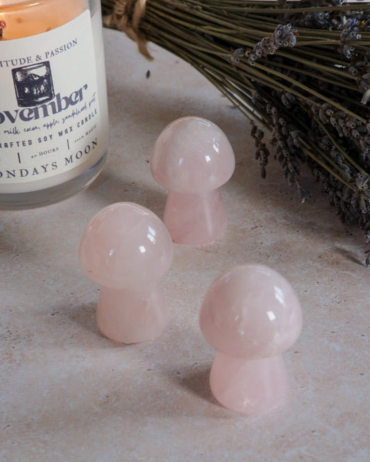 Rose Quartz Mushroom