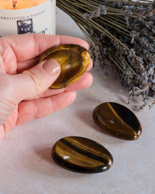Tigers Eye Worry Stone